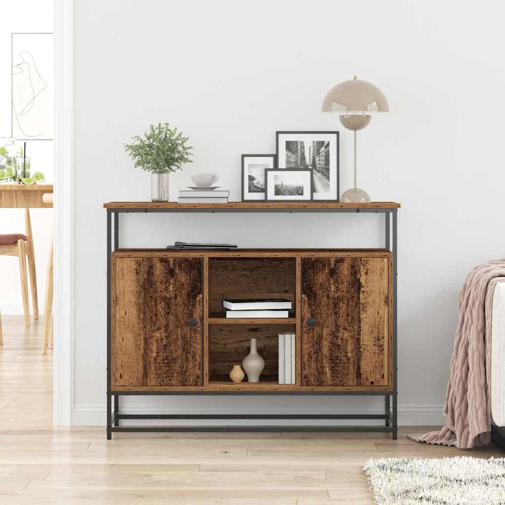 Rustic Wood Sideboard 100 x 35 x 80 cm Engineered Wood