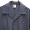 United Athle Works Short Sleeve Open Collar Shirt L Blue Men's Used