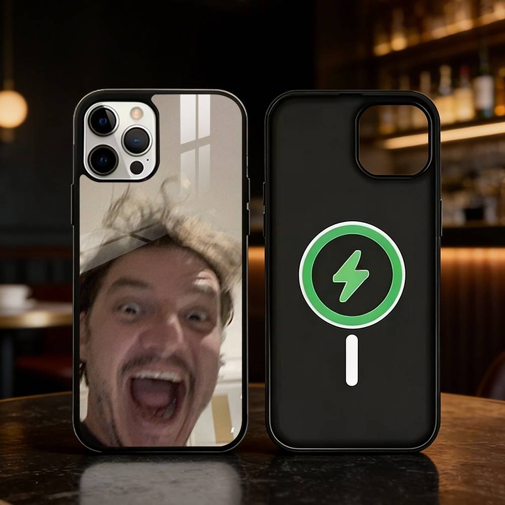 Pedro Pascal Phone Case For iPhone 17 16 15 14 13 12 Pro Max Plus for Mirror Wireless Magnetic Cover