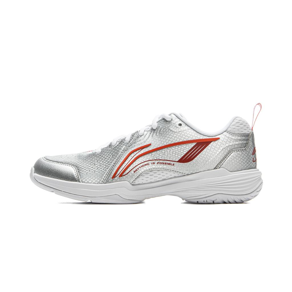 Li Ning All-Around King V2.0 Comfortable Fashion Durable Non-Slip Shock Absorbing Low-Top Badminton Shoes Unisex sneaker Silver AYTU001-7