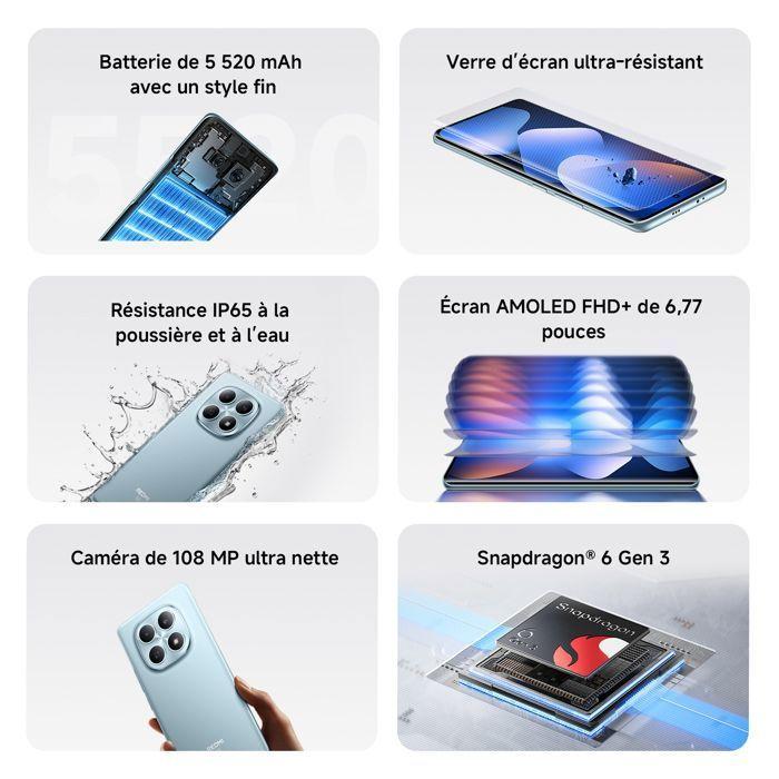 Refurbished - Xiaomi Redmi Note 15 5G Violet – 6 Go RAM, 128 Go, AMOLED 6,77", 108 MP, Batterie 5520 mAh, 45W