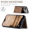 Retro Magnetic Leather Case for iPhone 17 Pro Max Air 16 Plus 16E 15 14 13 Mini 12 11Pro Detachable Card Slot Wallet Stand Cover
