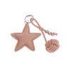  Pu Leather Star Keychain Five-Pointed Star Keyring Pendant Women Bag Charms Versatile Handbag Hanging Decoration