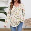 Women Long Sleeve Tops Dressy Casual V Neck Tshirts Basics Tee Vacation Fall Fashion Clothes