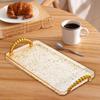 Elegant Rectangular Tray for Jewelry and Makeup Storage