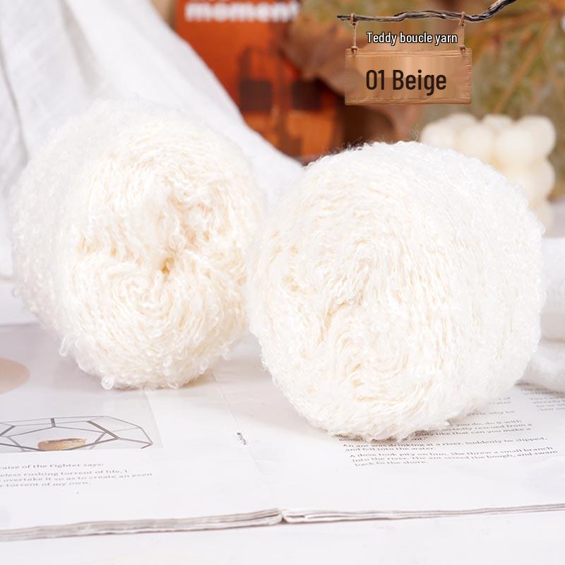 Colorful Loop Yarn Ball for Crochet & Knitting: Perfect for Handmade DIY Sweaters, Scarves, Dolls, & Small Projects.