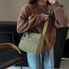 2025 New Casual Messenger Cloth Bag Women's Large-capacity Simple Commuter Shoulder Bag Student Class Literary Tote Bag