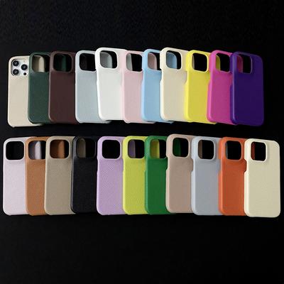 Half-wrapped Lychee Pattern, Suitable for Apple 15promax Phone Case, IPhone14 Anti-drop 13 Creative Women's Leather Case