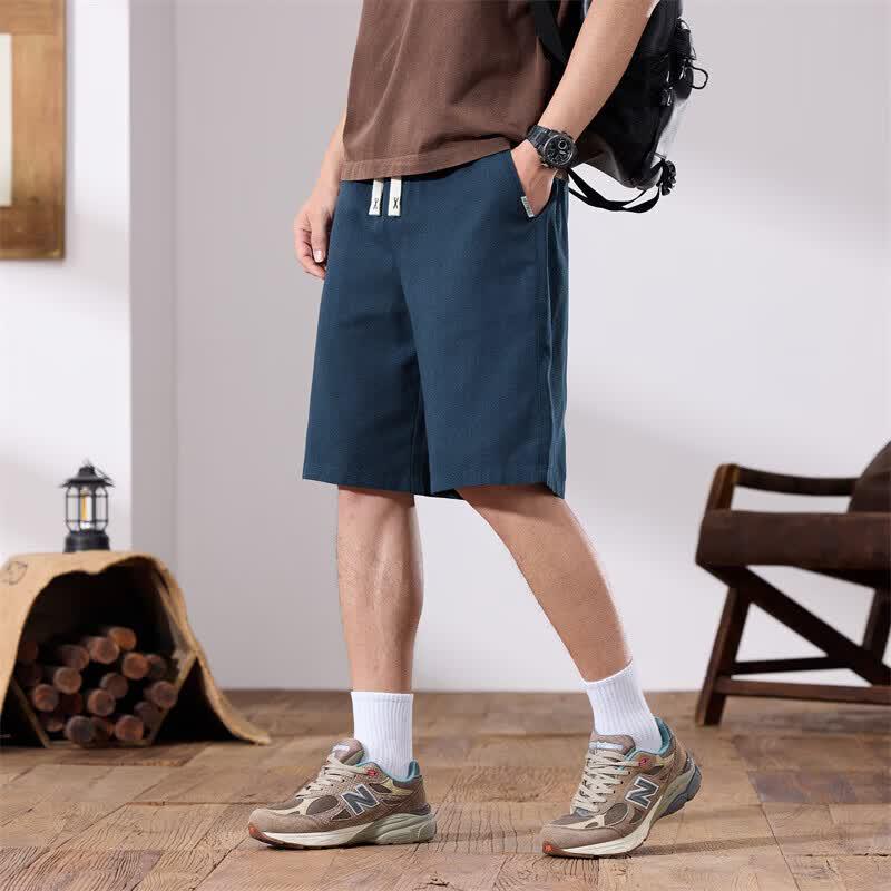 VEE KELLEN Men's Linen Blend Casual Shorts