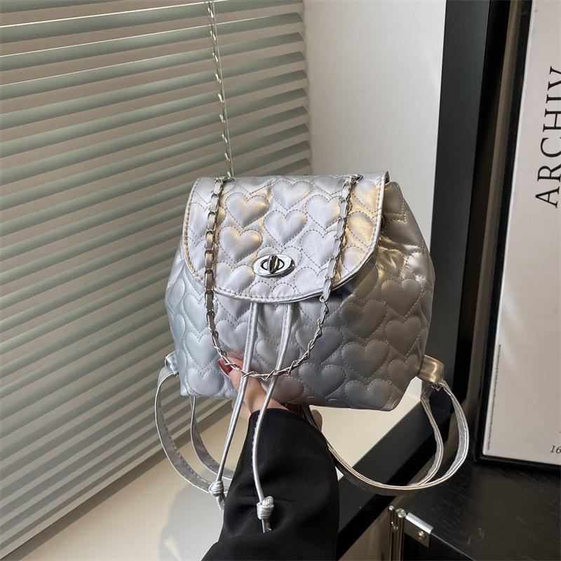 Beautiful Solid Color High-end Sense Lightweight Women's Backpack Popular Portable Shoulder Bag Backpack Women