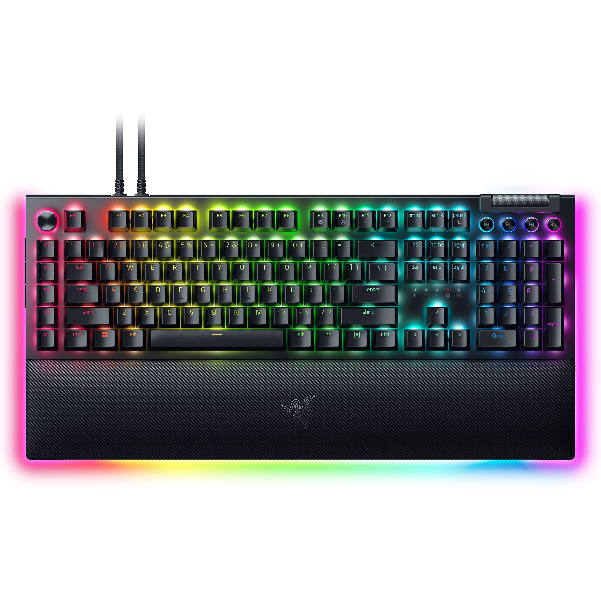 

Razer Razer BlackWidow V4 Pro Green Switch Gaming keyboard that can be customized from games to daily tasks with various customizations such as чорний