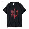 Koszulkka T-shirt inspirowana grą Imp Blood on the Clocktower, z długim lub krótkim rękawem, vintage, spierana, unisex, stylowa, streetwear, dla mężczyzn, wszechstronna
