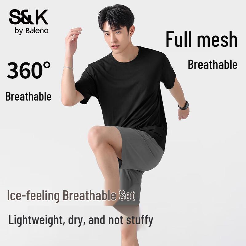 Baleno Men's S&K Summer T-Shirt & Shorts Set