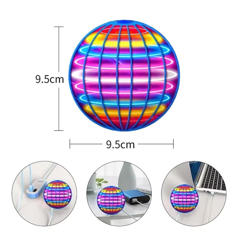 Magia Con Luces LED Bola Voladora Bumerán Flyorb Dron Bola Flotante Fly Nova Orb Spinner Volador Juguetes Fidget Niños Regalo Familiar