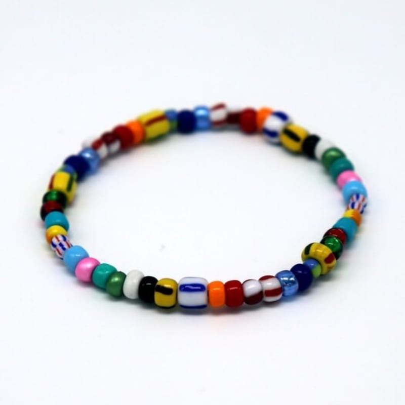 BONBEAU Margele imprimate amestec brățară stratificată Brățară stratificată cu mărgele de modă