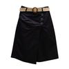 Ladies' Fashionable Pants Summer Elastic Waist Five Part Wide Leg Skirt