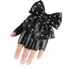 Guanti Senza Dita Borchiati con Fiocco per Festa Cosplay