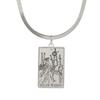 LIKGREAT Astrology Amulet Stainless Steel Snake Chain Wands Tarot Necklace Vintage Wands Minor Arcana Tarot Cards Jewelry