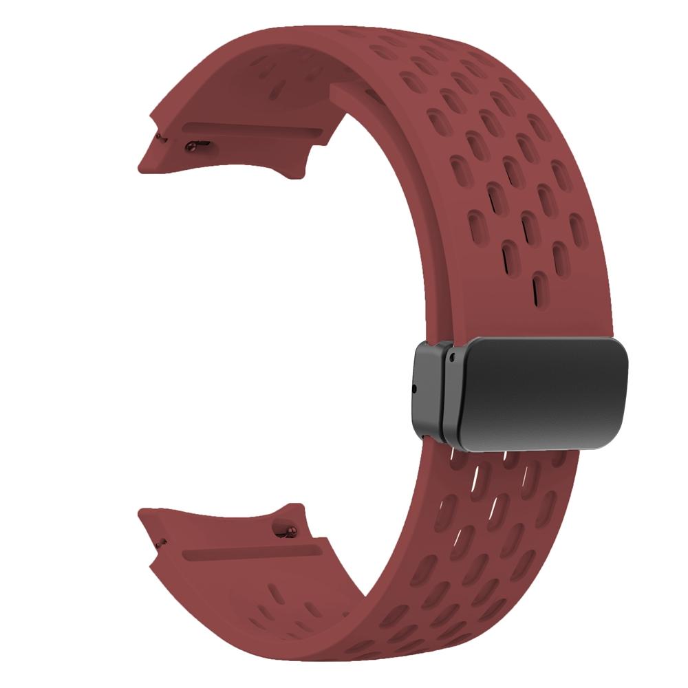 No Gaps Magnetic Strap for Samsung Galaxy Watch 6 Classic 43mm 47mm Bracelet for Galaxy 6/4/5 40 44mm 5 Pro Soft Silicone Strap