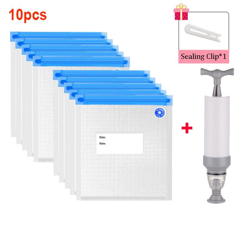 Вакуумные пакеты для еды Вакуумные пакеты для домашней еды Многоразовые пакеты для закусок Кухонные принадлежности 16x22cm 1960₽