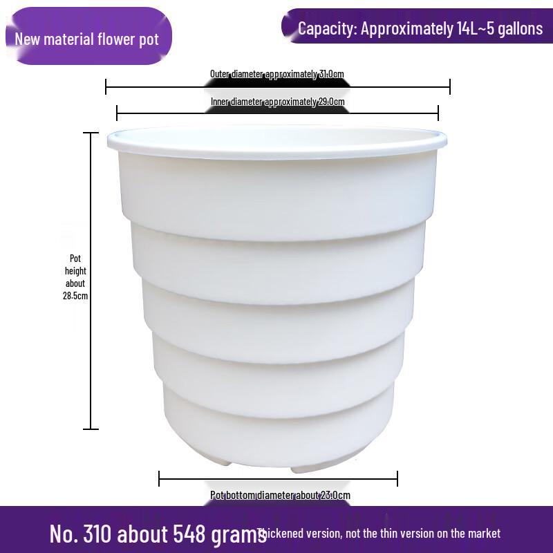 Verdickter Wurzelkontroll-Harz-Blumentopf (2er-Pack)