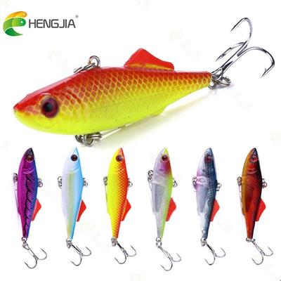 HENGJIA 1pc Wobbbler VIB Angeln Locken Bionic Bass Spiel Vibration Hartplastik Köder Angelgerät