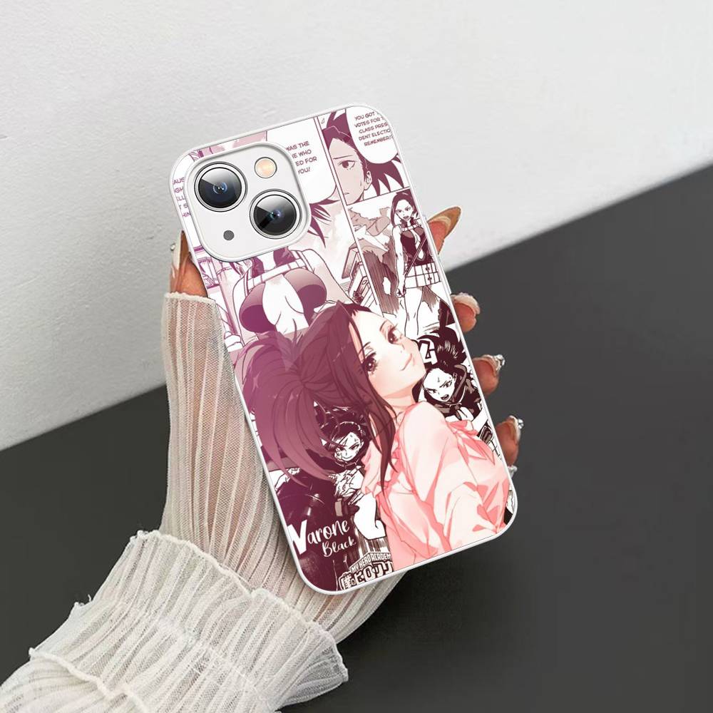 Vintage Anime My Hero A-Academia Tempered Glass For Iphone 14 13 12 11 Pro Mini XS MAX 14Plus X XS XR Fundas