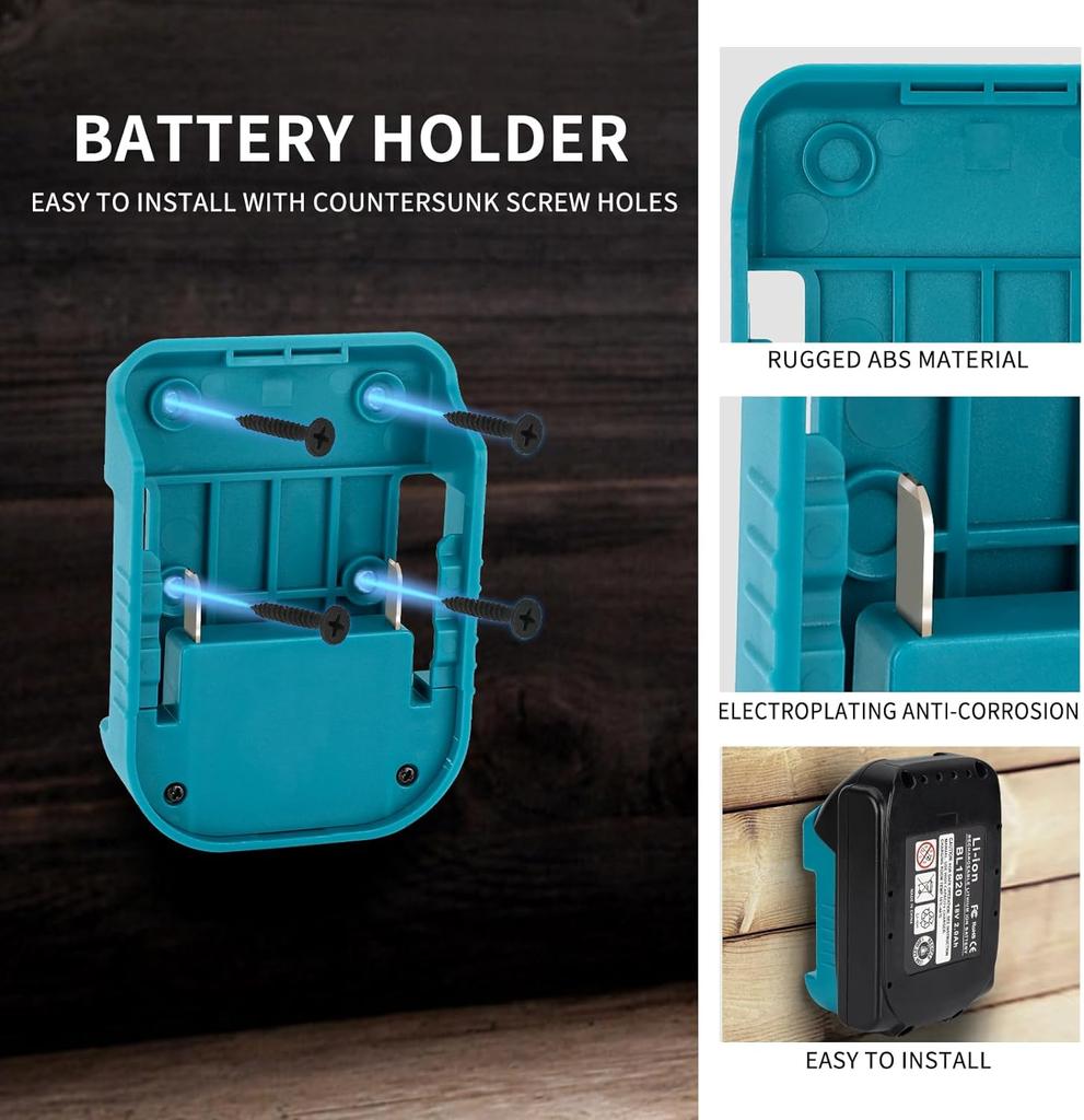 Battery Holder For Makita 18V With USB With Type-C For Makita Battery BL1840 BL1850 BL1860 Charger Adapter Fast Charging