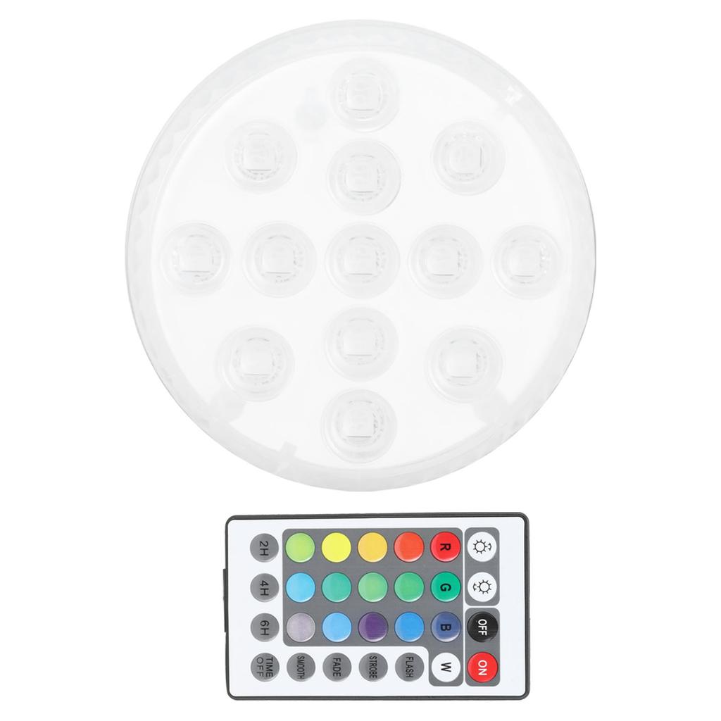 IP68 LED Pool Light RGB 16 Colors Underwater Lamp with Magnet Suction Cups 21?Key Remote Control