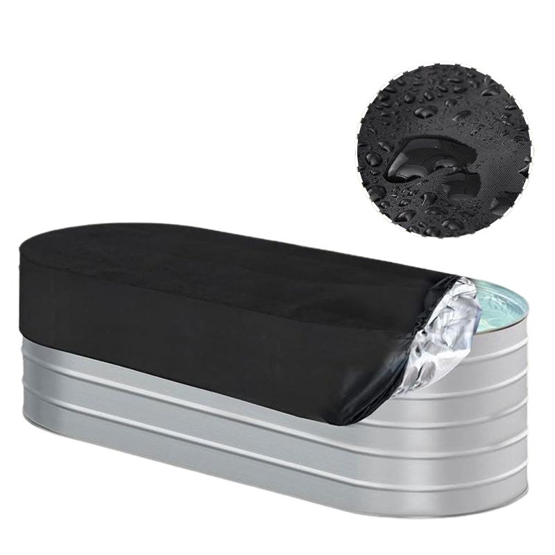 Outdoor Oval Stock Tank Pool Cover Swimming Pool Cover Waterproof Stock Tank Cover With Storage Bag Oxford Bathtub SPA Cover