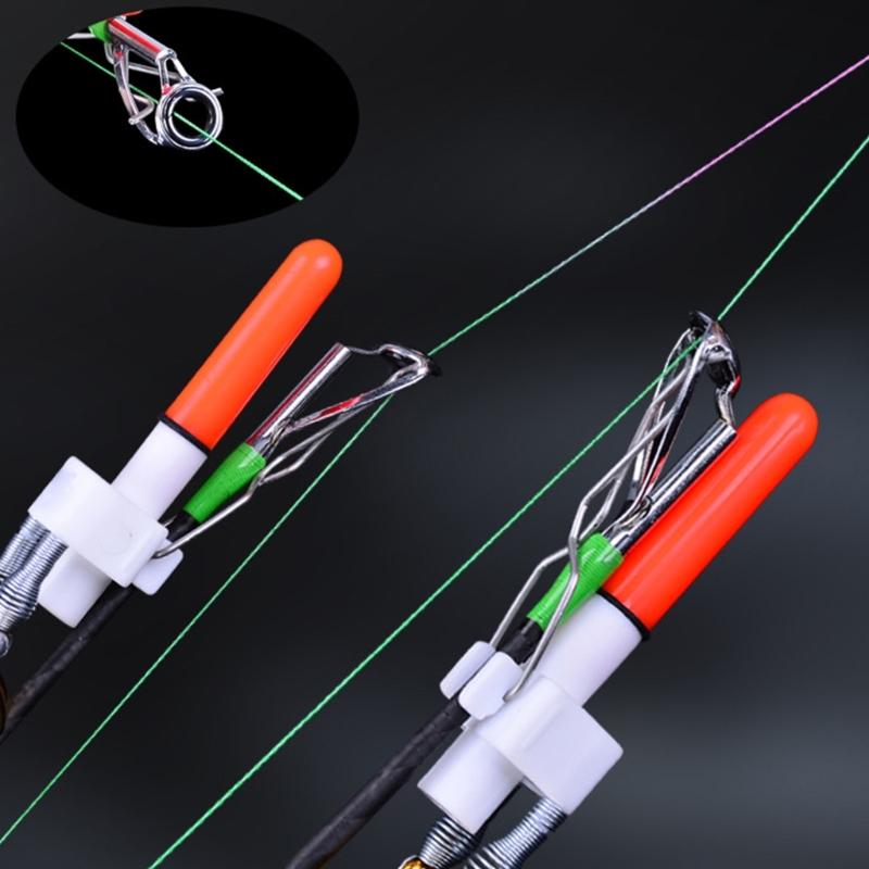 Fishing Bites Alarm Indicator Fishing Bells Clip with LED Light Night Sea Fishing Rod Fishing Bites Alarm Indicator