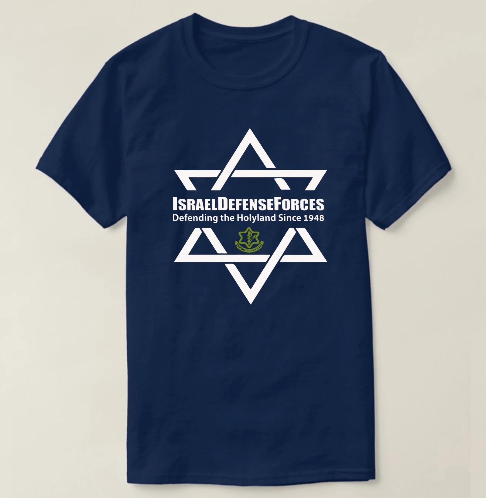 

Star of David with Israel Defense Forces Emblem T-Shirt 100% Cotton O-Neck Summer Short Sleeve Casual Mens T-shirt Size S-3XL 4XL
