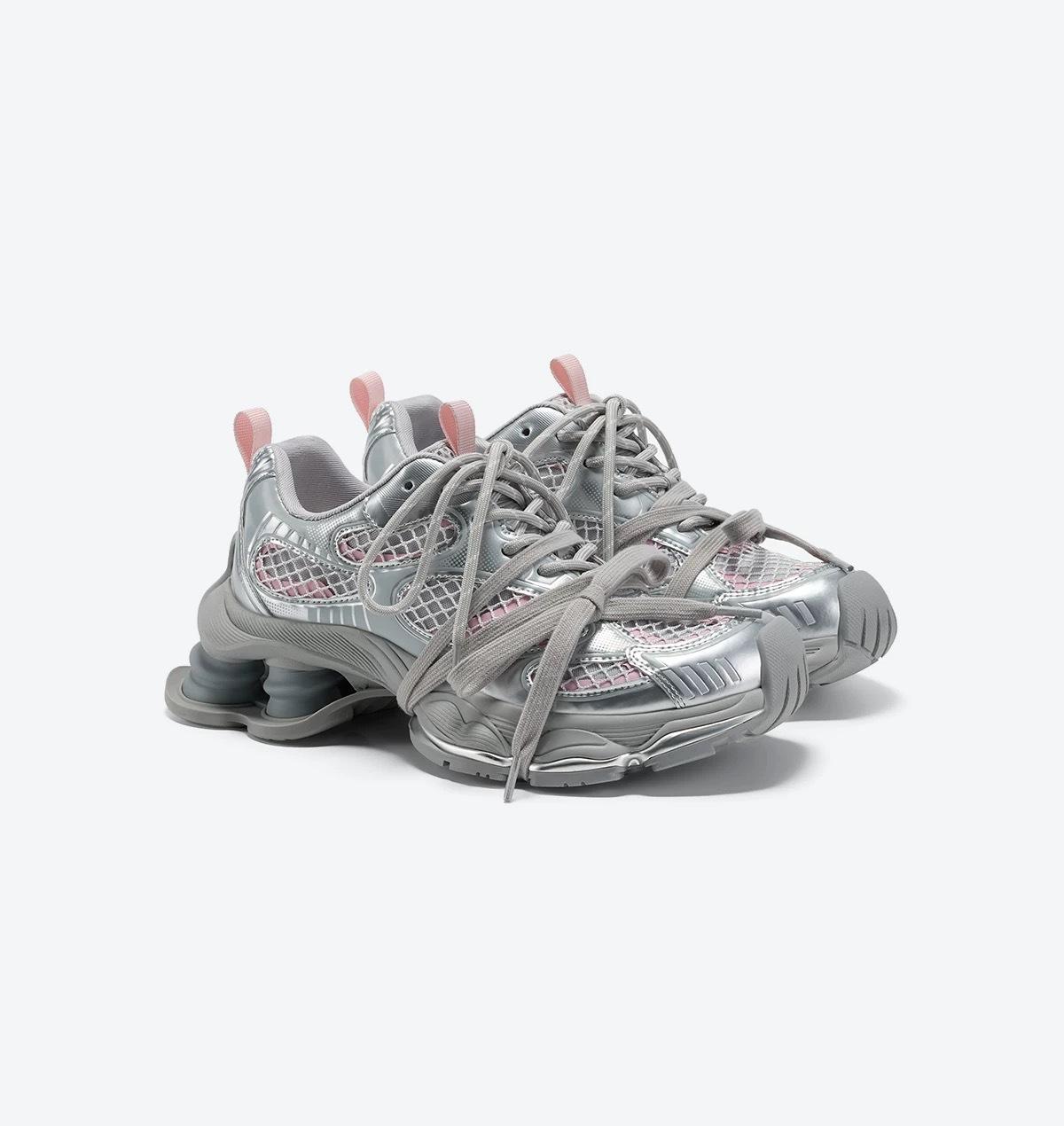 

[Han Lu]~ Dad Shoes Women s 2025 summer new platform casual sports shoes niche personalized breathable running shoes. 40 розовый