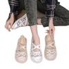 Fashion Mesh Embroidery Brand Lace Women Ballet Flats Fashion Breathable Women's Mary Jane Shoes Comfort Low Heel Soft Barefoot Shoes