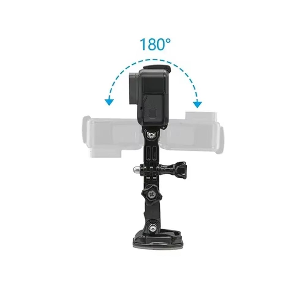 Helmet Accessory Kit Adhesive Stickers Expand Arm Mount For GoPro Hero 13 12 11 10 9 SJCAM Insta360 AKASO DJI Osmo Action Camera
