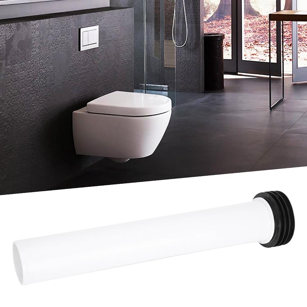 White Concealed Toilet Water Tank Straight Flush Pipe Lengthened Flushing Tube Toilet Accessory