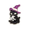 Purple Witch Cats Pin Magic Potion Kitty Badge Cartoon Magic Cat Brooch  Gift