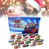 Advent Calendar Countdown Toy Cars Set For Kids Featuring 24 Unique Collectible Designs