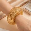 Zink Zinklegierung Geometrisches Armband Runde Form Spirale Manschettenarmband Kräftiges Einziehbares Armband Party-Schmuck
