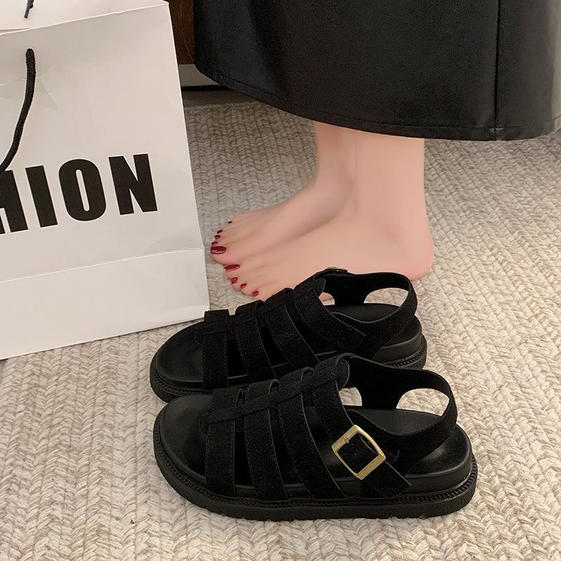 Fashion Women Sandals Summer Open Toe 2025 Roman Platform Comfortable Outdoor Leisure Beach Shoes Fashion Retro Sandalias De Mujer