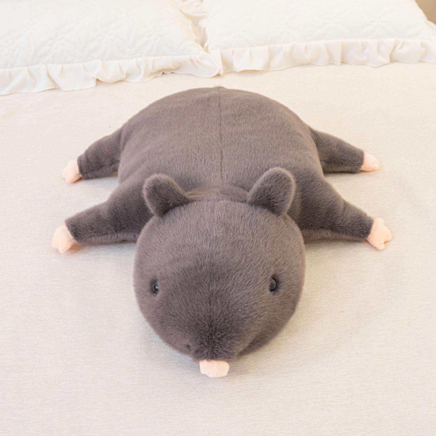 

Lying down mouse throw pillow plush toy doll little mouse zodiac mouse doll boy soothing rag doll 35cm（0.18kg）