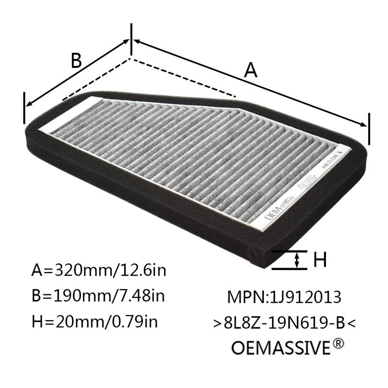 Pollen Cabin Air Filter For Ford Escape 2008 2009 2010 2011 2012 2.3 2.5 3.0 L Engine Mazda Tribute Mercury Mariner 8L8Z19N619B