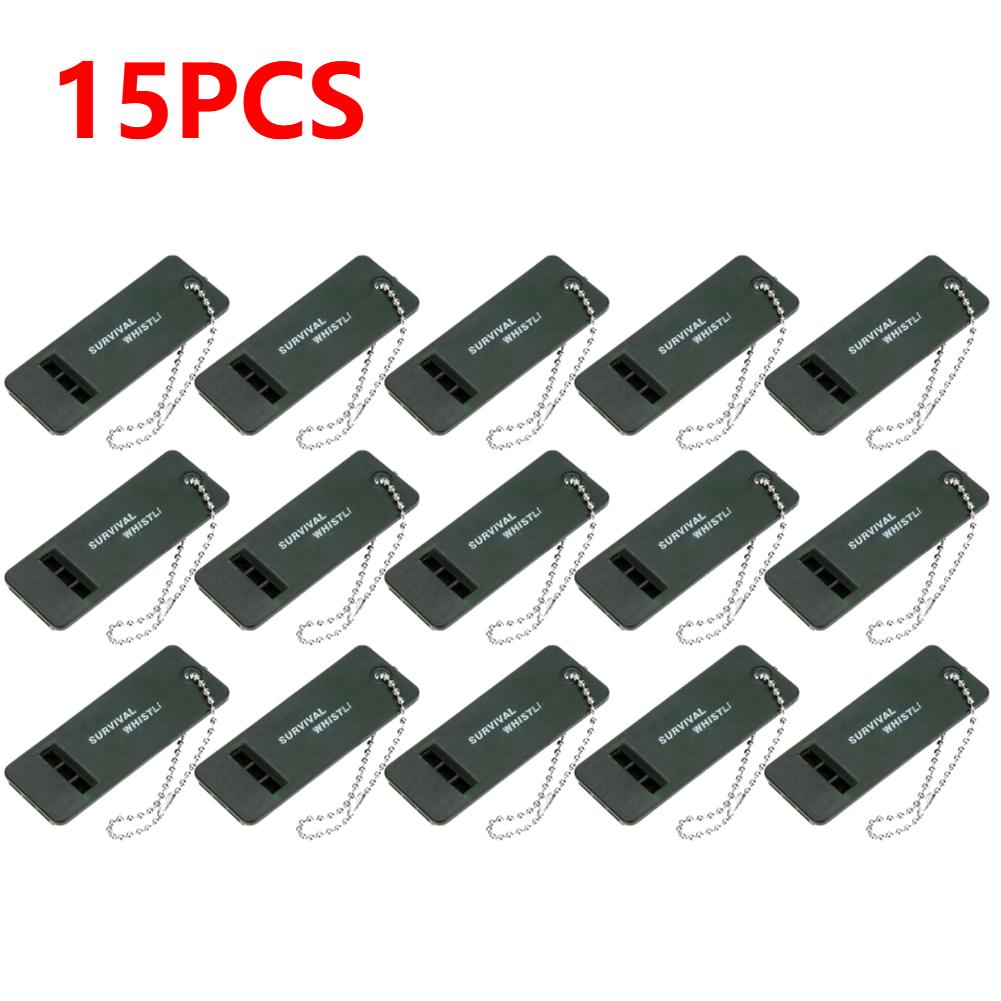 20-1PCS 3-Frequency Whistle Survival Whistle High Decibel Rescue Signaling First Aid Tool for Hiking Camping Mountaineering