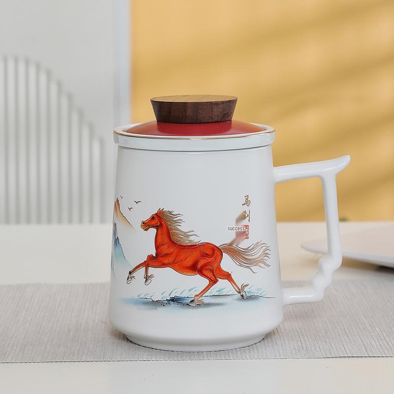 Premium Ceramic Mug with Custom Logo - Gift for Annual Company Event or Cultural Souvenir