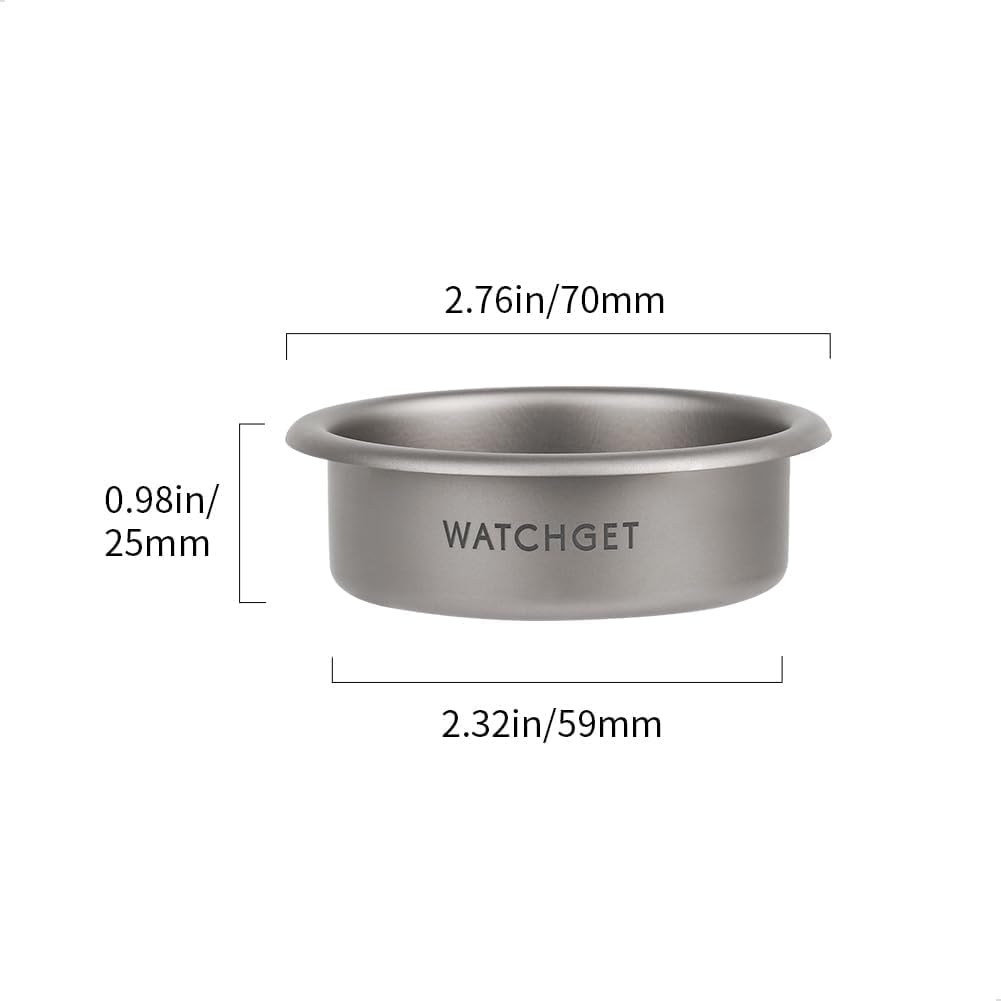 watchget 58mm Espresso Filter Basket, 18-20g Titanium Fritter Basket for Fast and Precise Extraction, Fits Most 58mm Portafilters