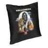 Federa per Cuscino Michael Myers di Halloween Stampa su Due Lati Custodia per Cuscino da Pavimento Film Horror Federa per Cuscino Salotto Decorazione per la Casa