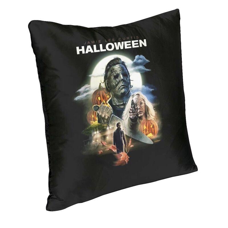 Federa per Cuscino Michael Myers di Halloween Stampa su Due Lati Custodia per Cuscino da Pavimento Film Horror Federa per Cuscino Salotto Decorazione per la Casa