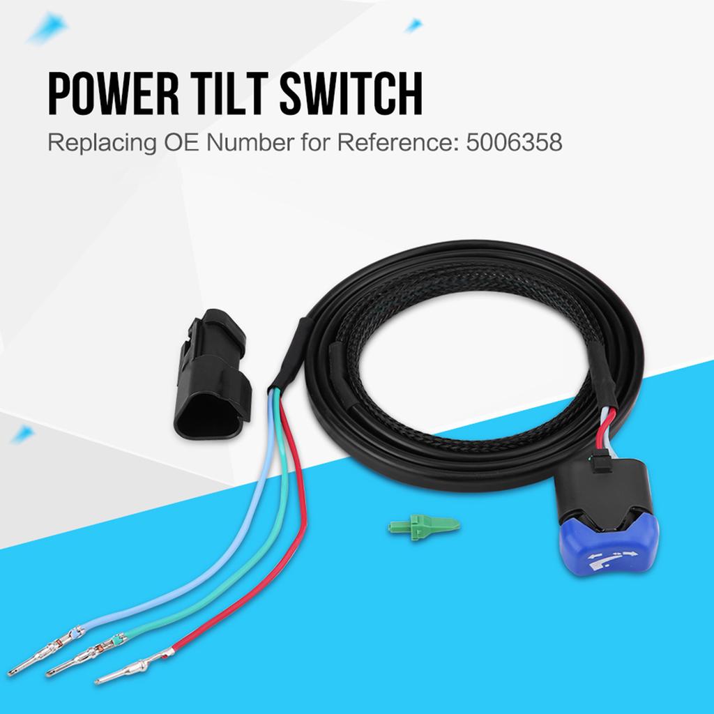 Power Trim Tilt Switch Assembly Kit for Johnson Evinrude Outboard Remote Control Box 5006358