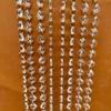 10PCS 100cm Clear Beaded Curtain Transparent Decoration Acrylic Chandelier Chain Shinning Hanging Chandelier Accessories