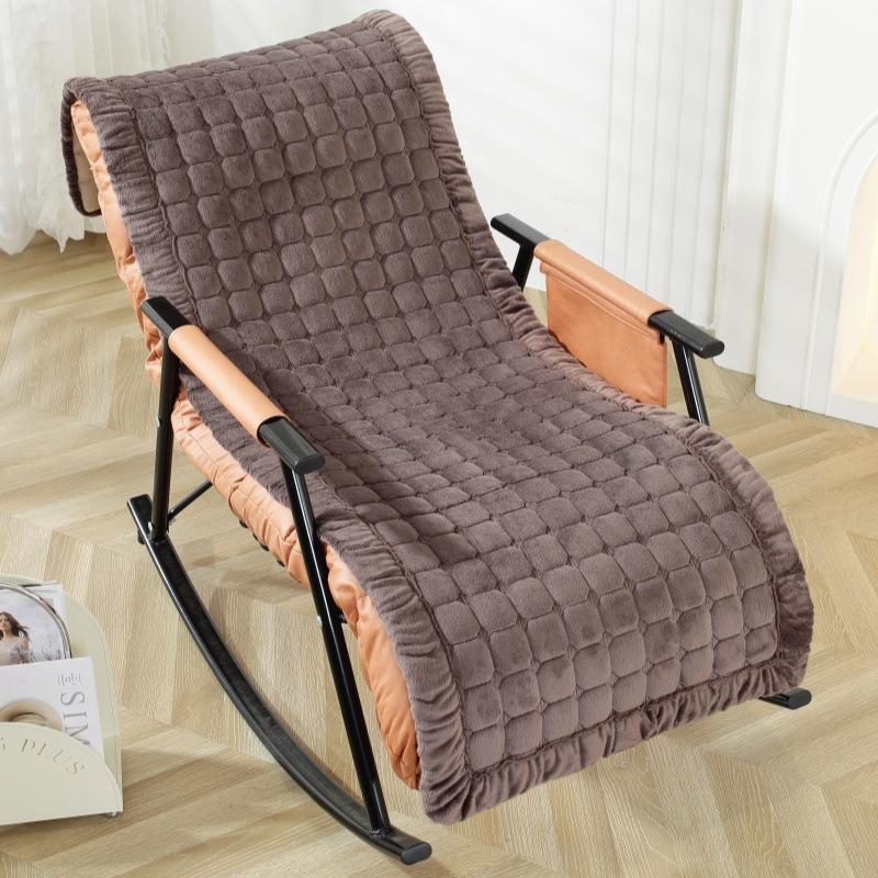 

Современное минималистичное офисное кресло-лаунж, плюшевая подушка, спинка, интегрированная толстая противоскользящая складная кровать, кресло-качалка, подушка 45x135cm 1pcs